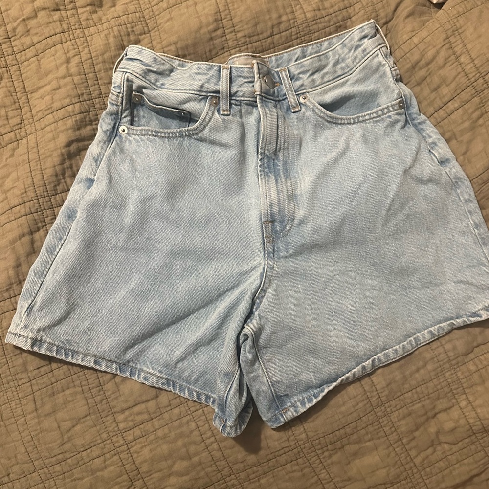 Everlane Blue Jean Shorts Casual Cut-Off Style